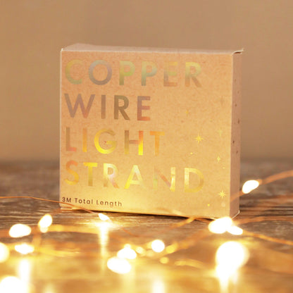 Copper Wire Light Strand Garland