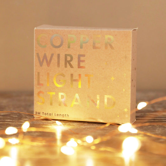 Copper Wire Light Strand Garland