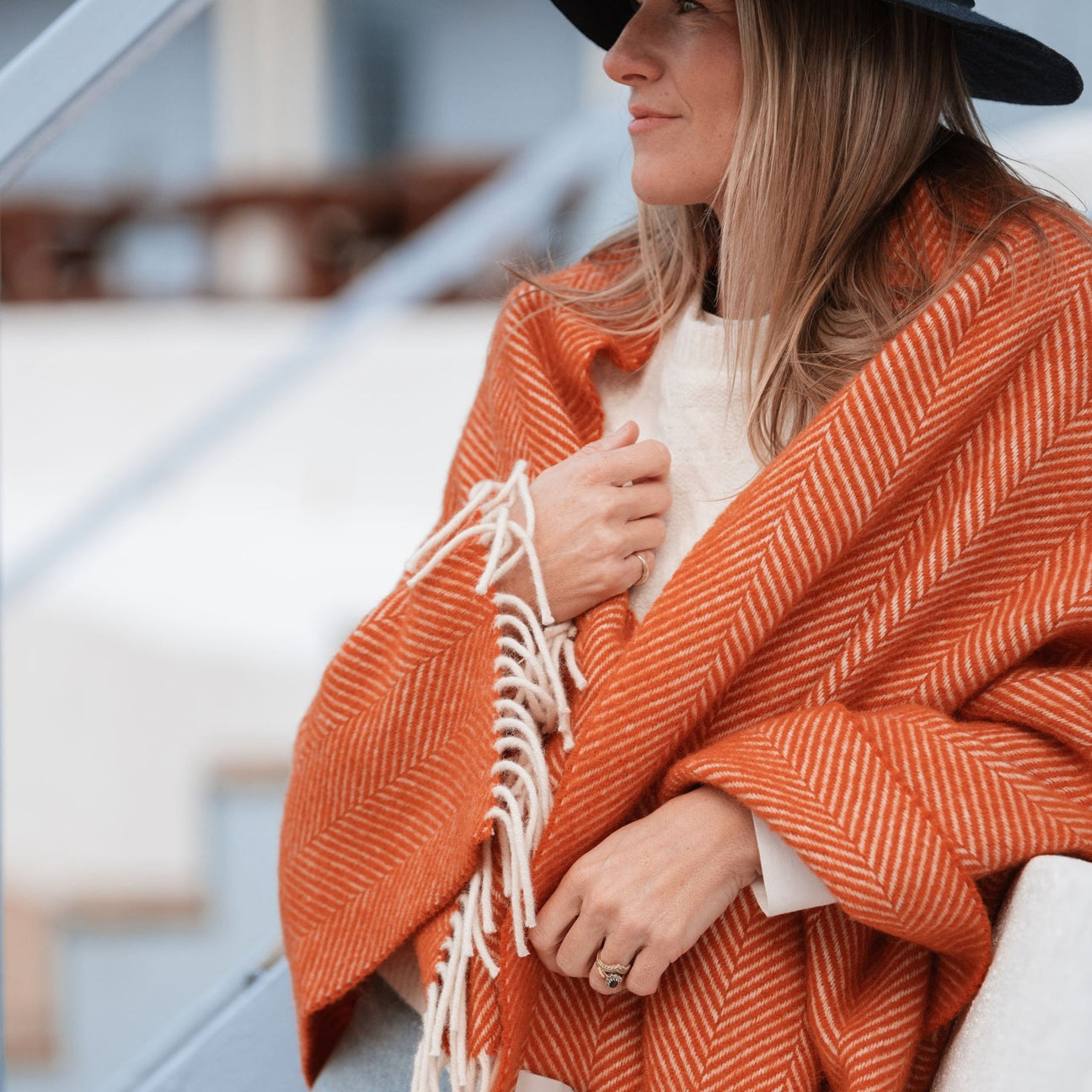 Tweedmill Pumpkin Wool Knee Blanket