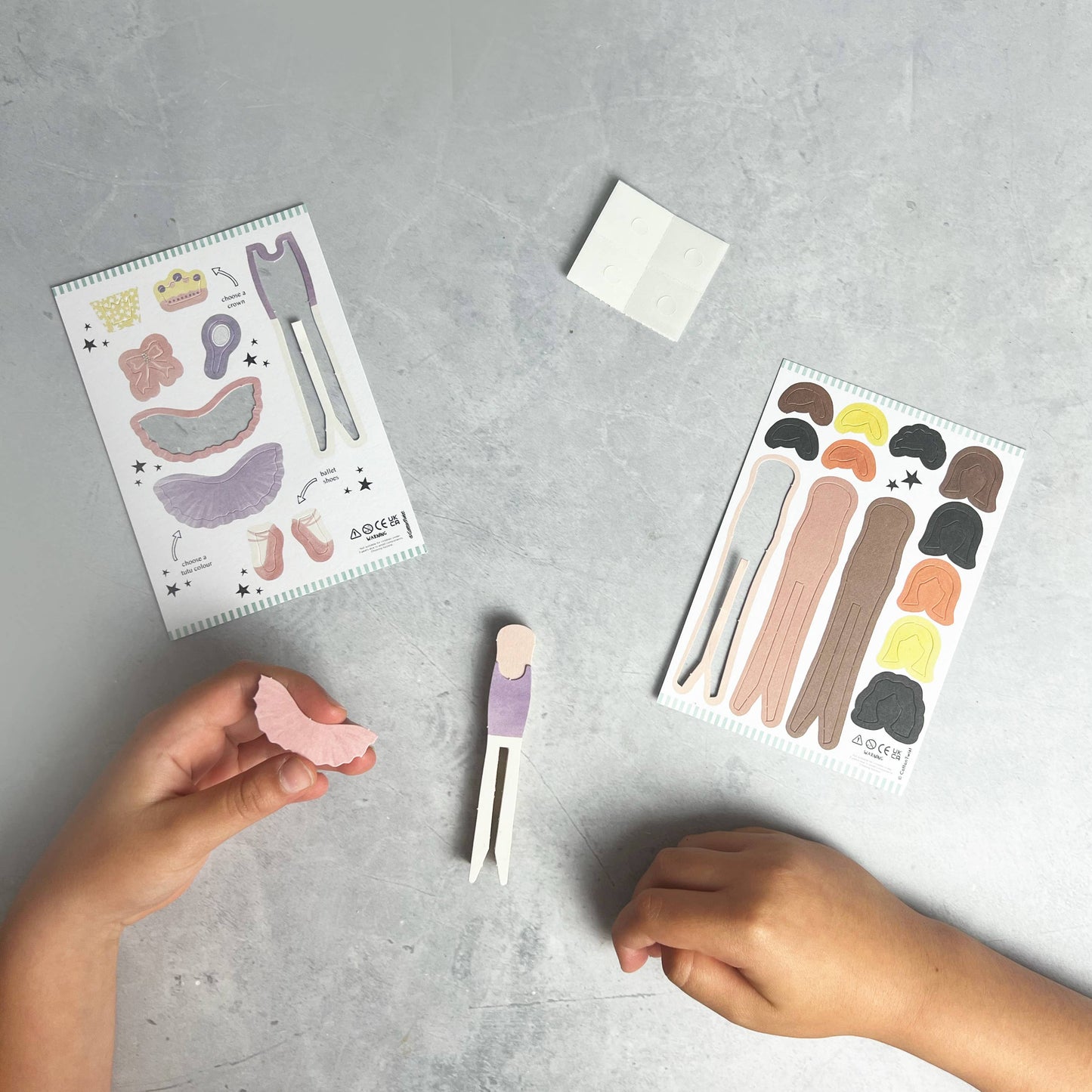 Cotton Twist Ballerina Peg Doll Mini Craft Kit