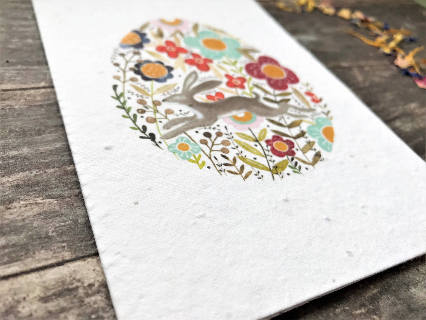 Leaping Hare Plantable Easter Card