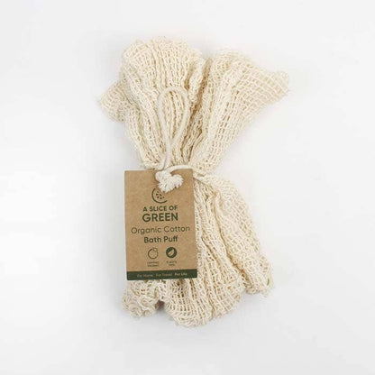 Organic Cotton Bath Scrub Exfoliating Body Puff