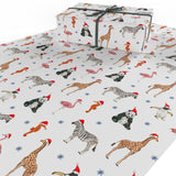 Christmas Party Animal Wrapping Paper