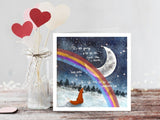 ‘It’s Okay’ Greeting Card - Fox Under The Moon