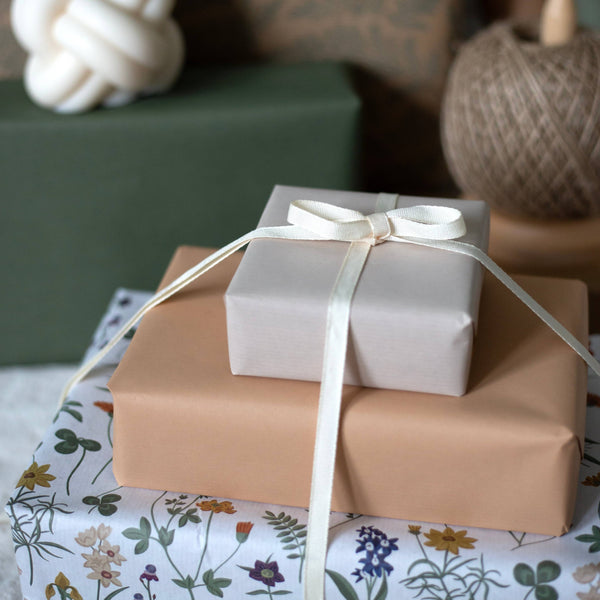 Coconut Cream 9mm Biodegradable Ribbon 5m