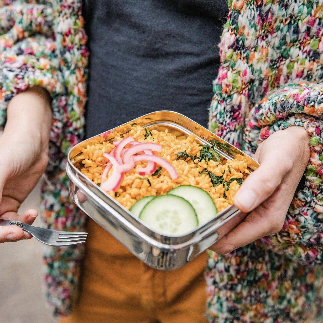 Elephant Box Square Salad Box 600ml