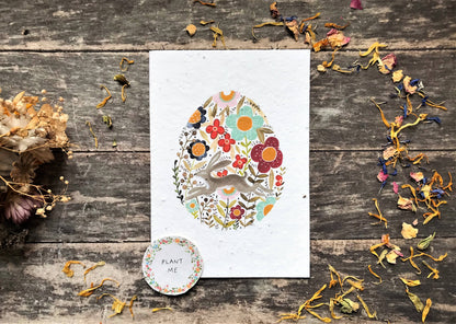 Leaping Hare Plantable Easter Card