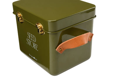 Mini Seed Storage Tin - Olive