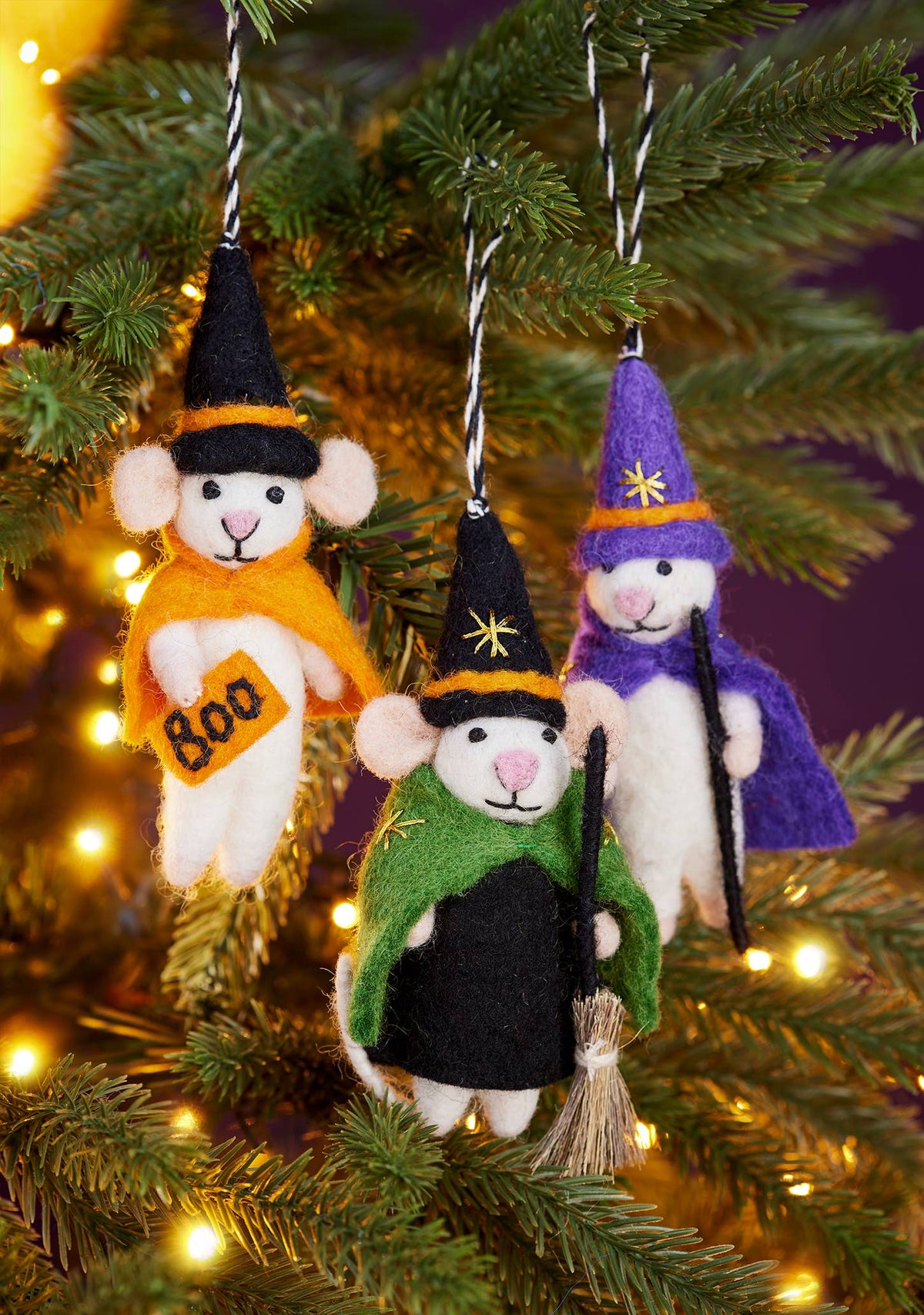 Felt Halloween Mouse Decoration