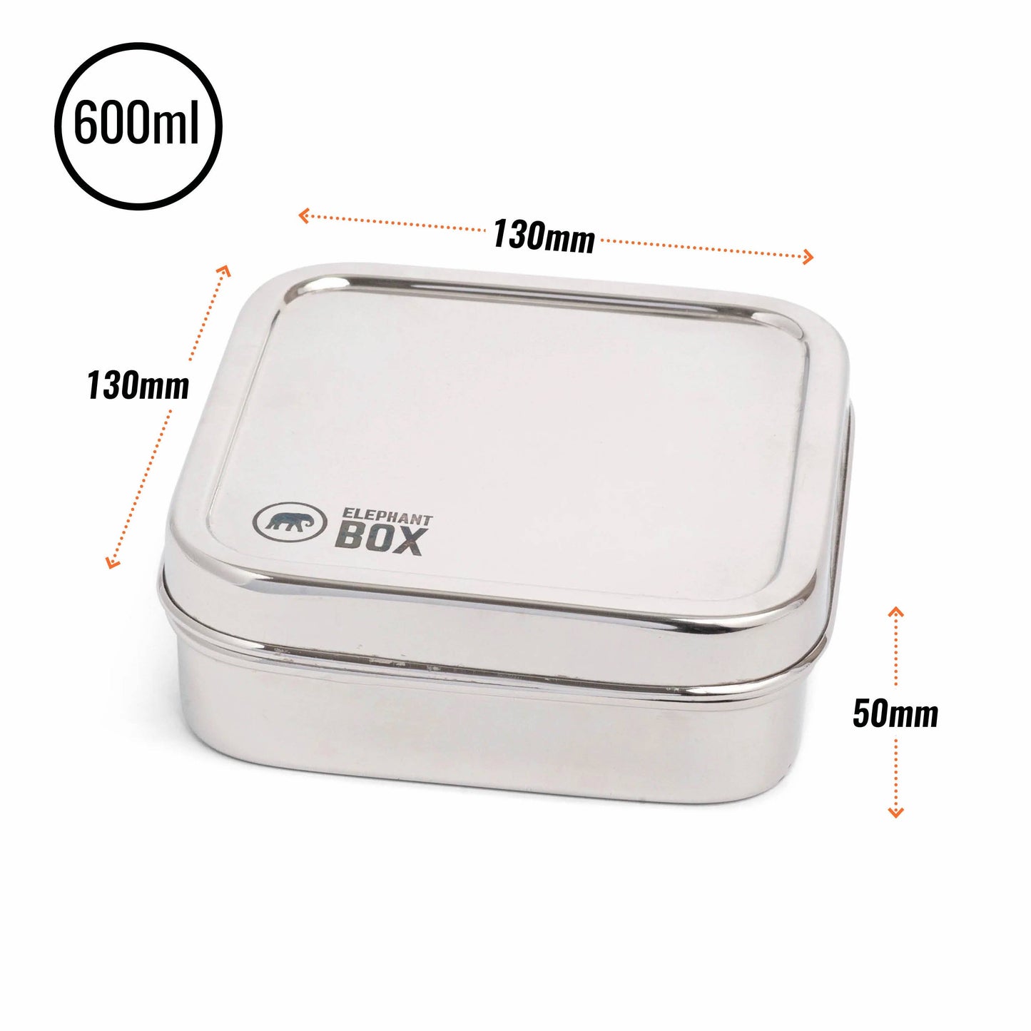 Elephant Box Square Salad Box 600ml