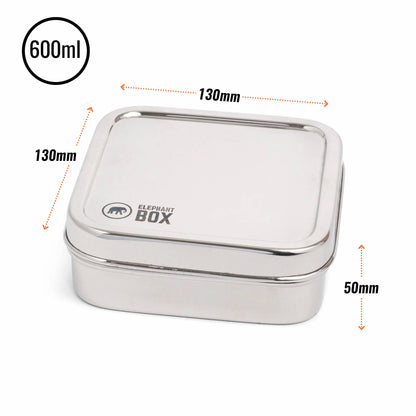 Elephant Box Square Salad Box 600ml