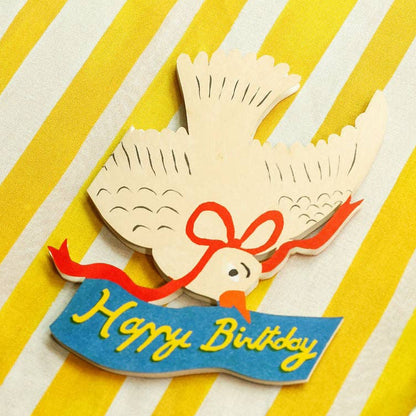 Happy Birthday Bird Mini Notecards - Box of 6