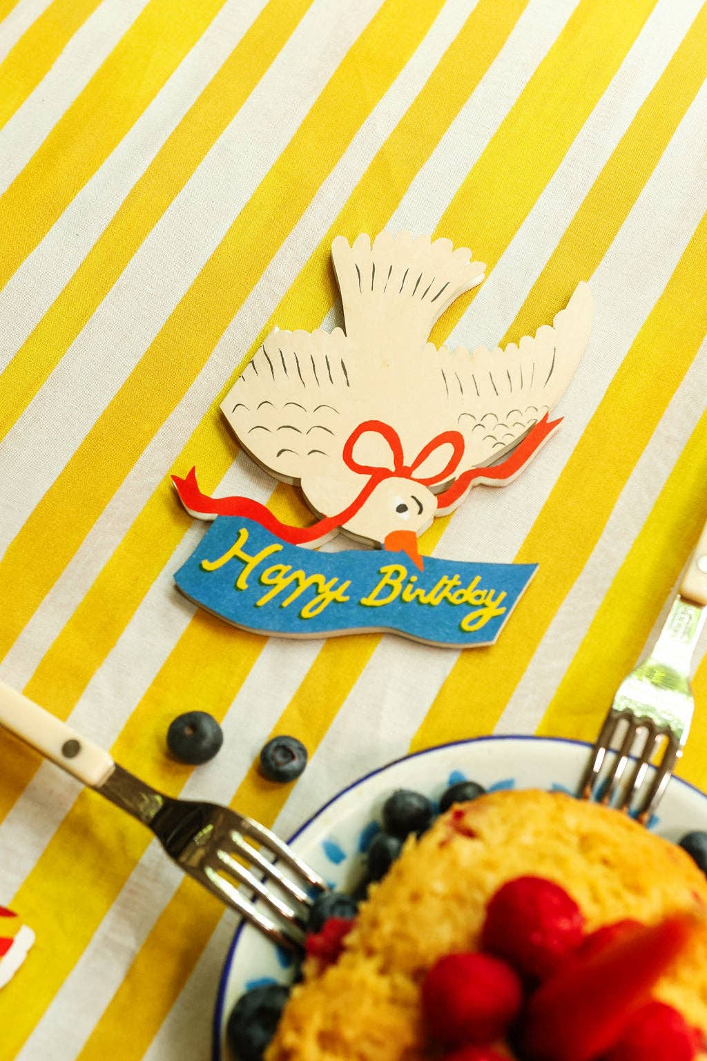 Happy Birthday Bird with Bow
