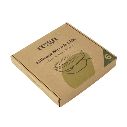 Set of 6 Reusable Silicone Lids