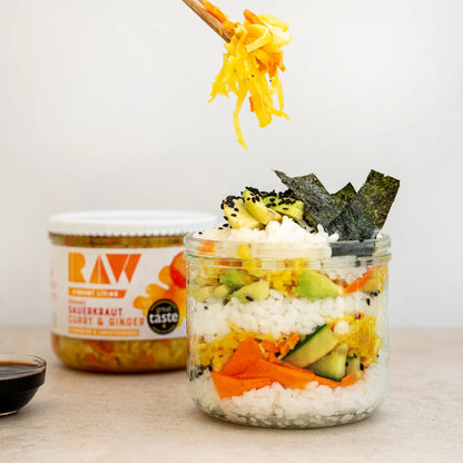 Raw Health Chilled Organic Sauerkraut - Curry & Ginger 410g
