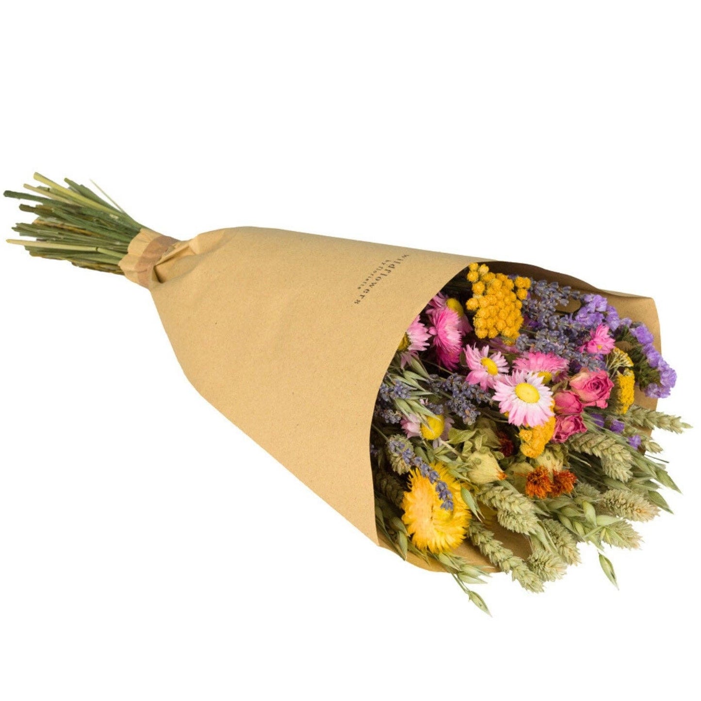 Medium Dried Flower Bouquet - Multicolour