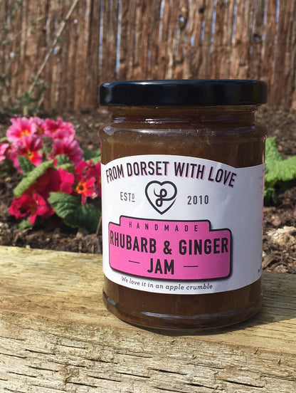Rhubarb & Ginger Jam - From Dorset With Love