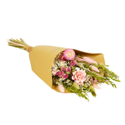 Medium Dried Flower Bouquet - Pink Elegance