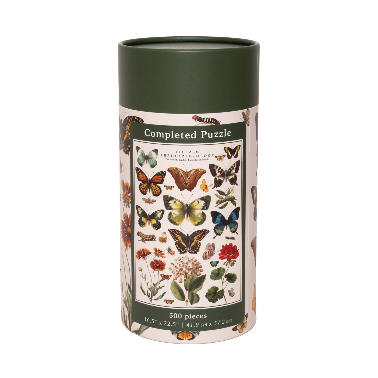 500 Piece Vintage Butterflies Jigsaw Puzzle in Gift Tube