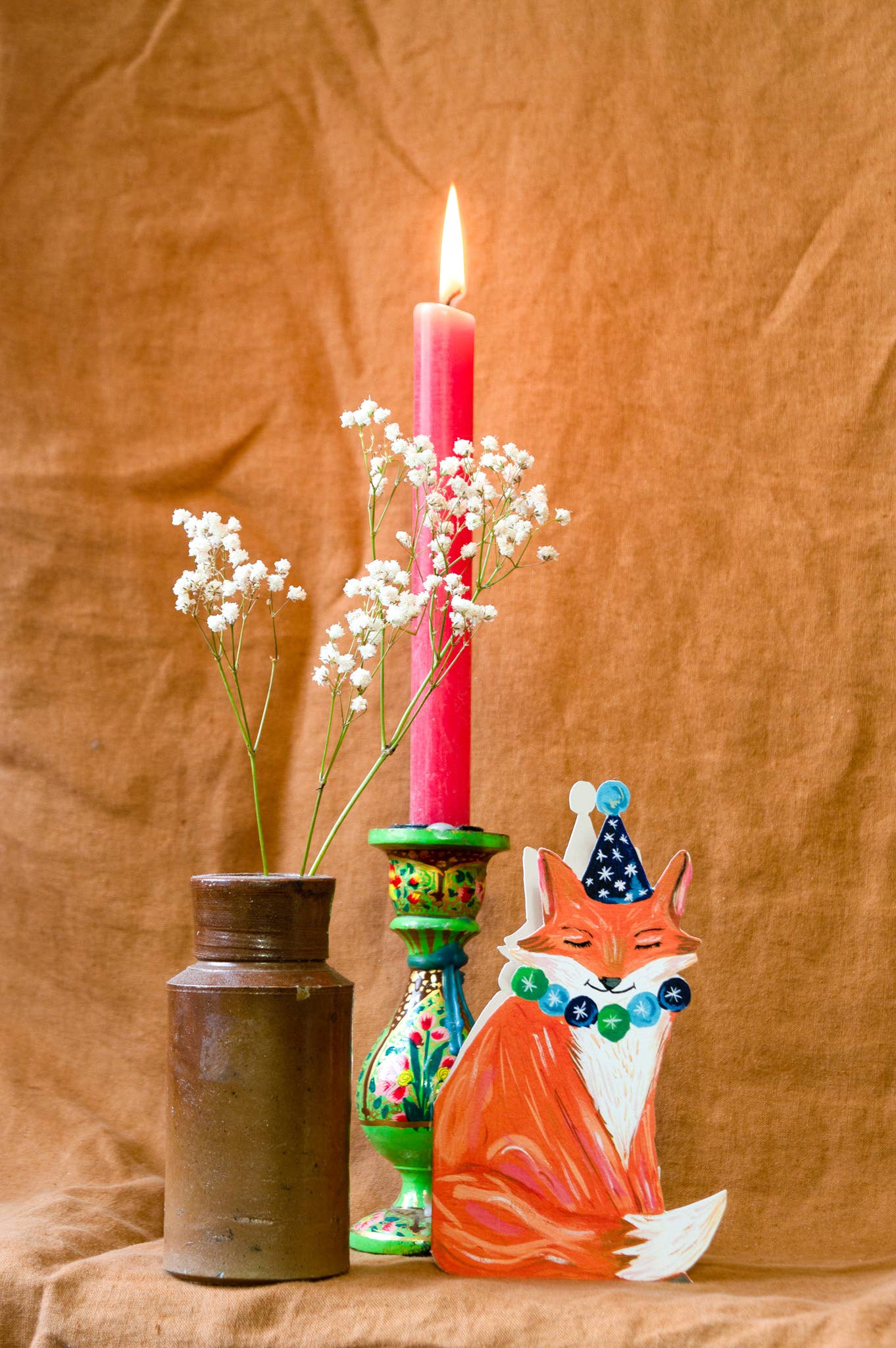 Party Fox Greetings Card