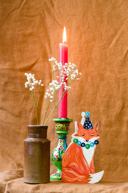 Party Fox Greetings Card