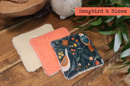 Handmade Cotton Scrubbies - Reusable Face Wipes