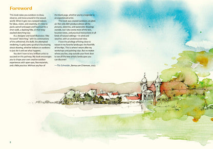 Sketching Outside - An Illustrated Guide to Making Art on the Go (Paperback)