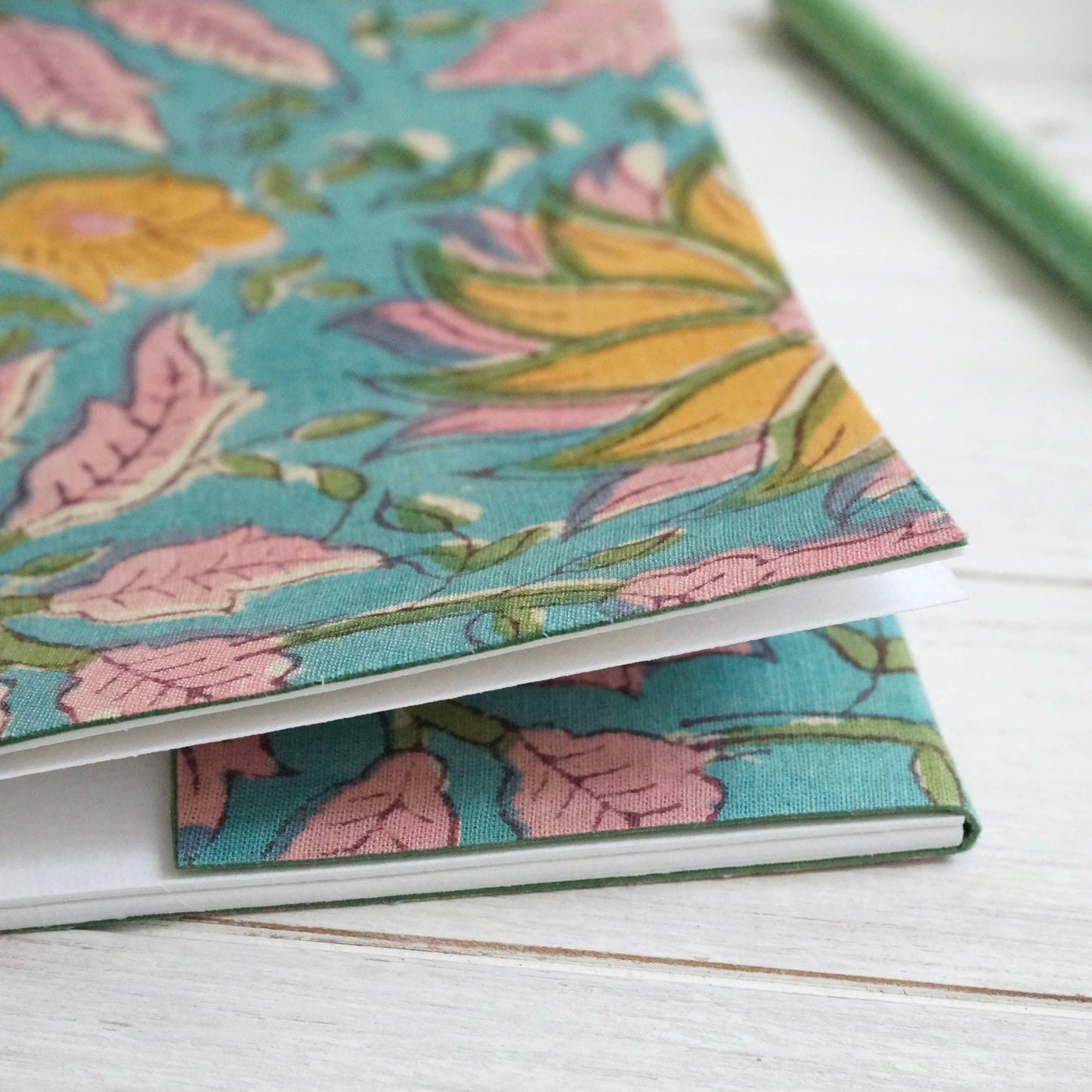 Tourensol Hand Printed Fabric Notebook