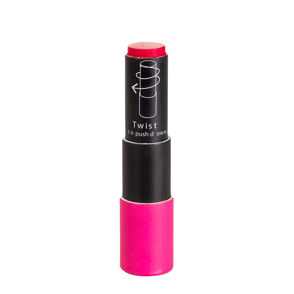 Plastic Free Glossy Lipstick in Paper Tube - Petal Pink 06