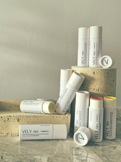 Natural Unscented Vegan Tinted Lip Balm ‘Raspberry’