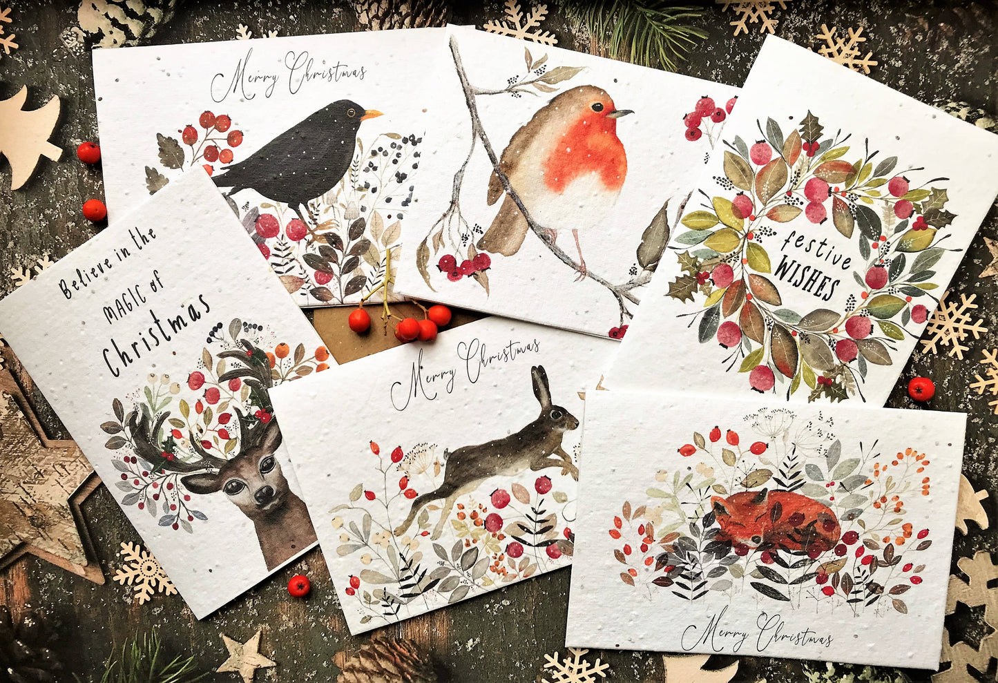 Morning Robin - Plantable Seeded Christmas Card
