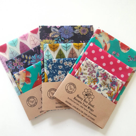 Beeswax Food Wrap Value 3 Pack