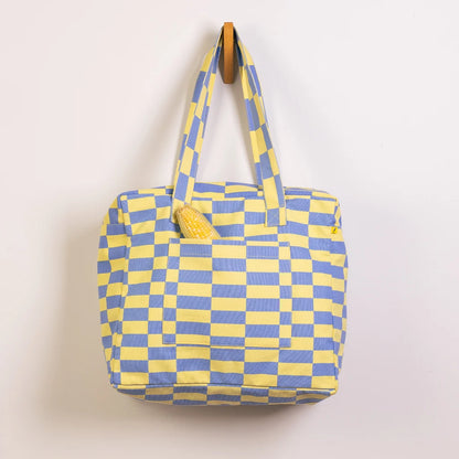 Fluf Daytrip Tote Riviera Check