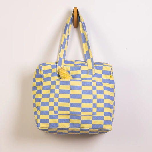 Fluf Daytrip Tote Riviera Check