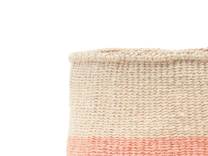 Dusky Pink Woven Basket
