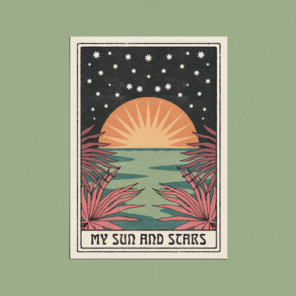 My Sun and Stars Greeting Card