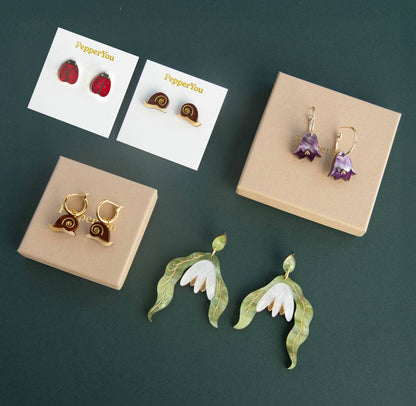 Purple Marbled Wildflower Garden Hoops