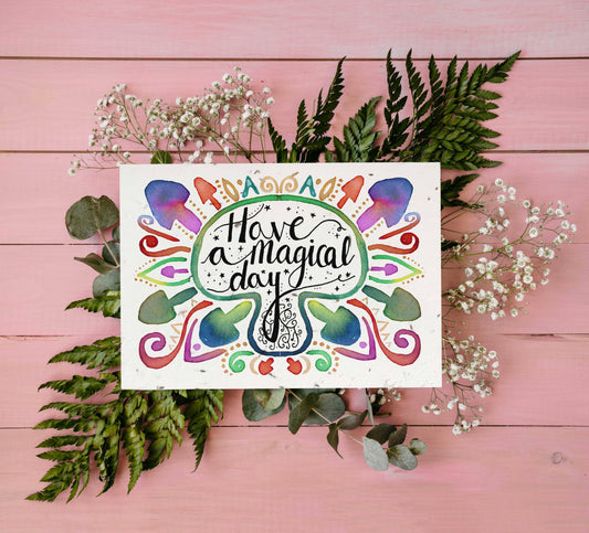 Magical Day Plantable Wildflower Greetings Card