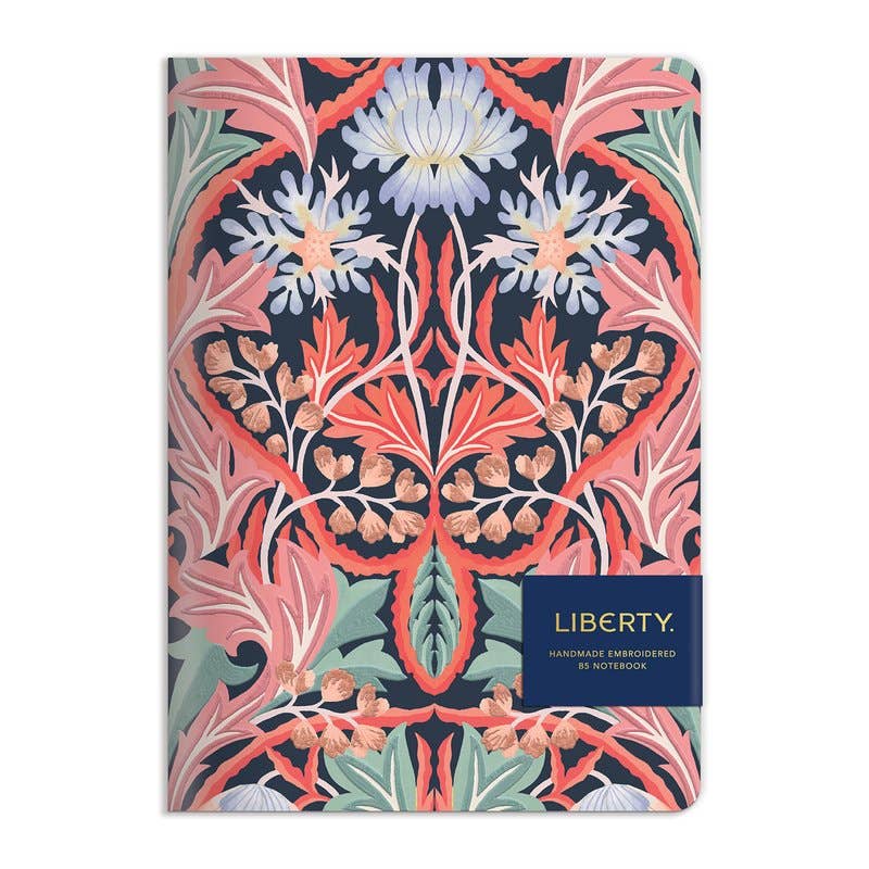 Handcrafted Liberty ‘May’ Embroidered Notebook