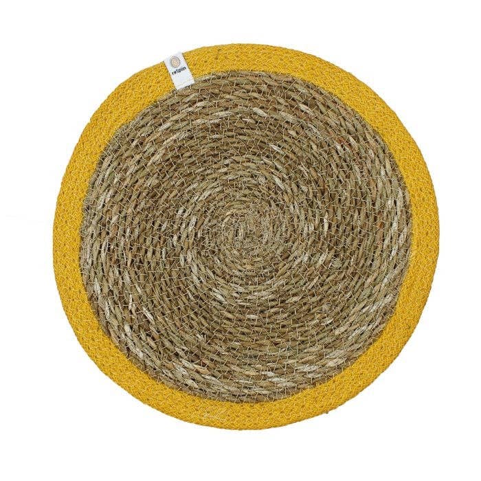 ReSpiin Set of 6 Seagrass & Jute Tablemats