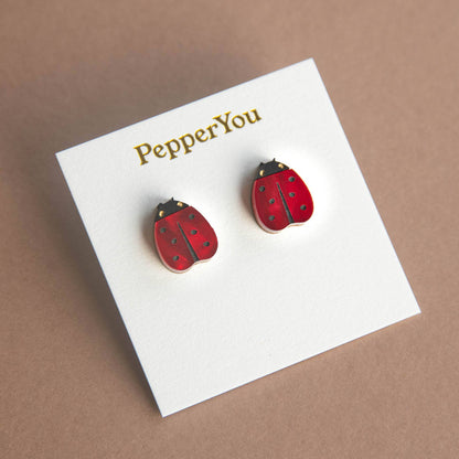 Ladybird Stud Earrings