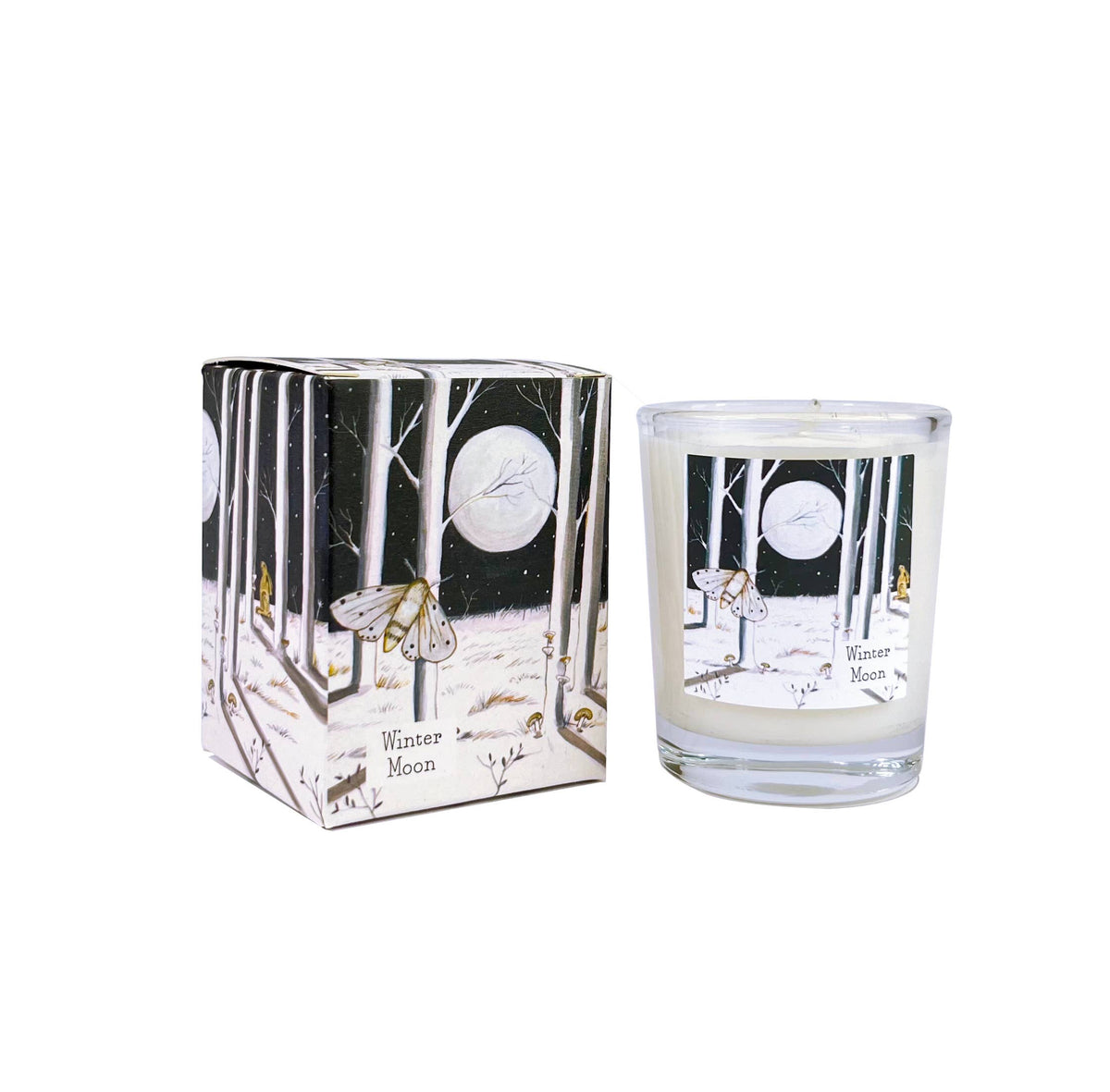 Glass Scented Candle - Winter Moon - Shiso‚ Frankincense & Vetiver