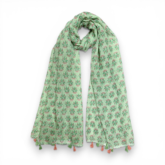 Wildflower Botanical Print Scarf