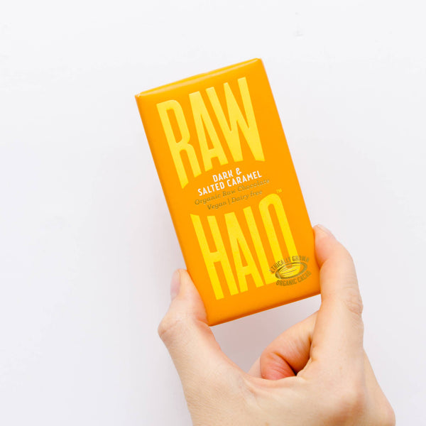 Dark & Salted Caramel Organic Vegan Chocolate Mini Bar 35g