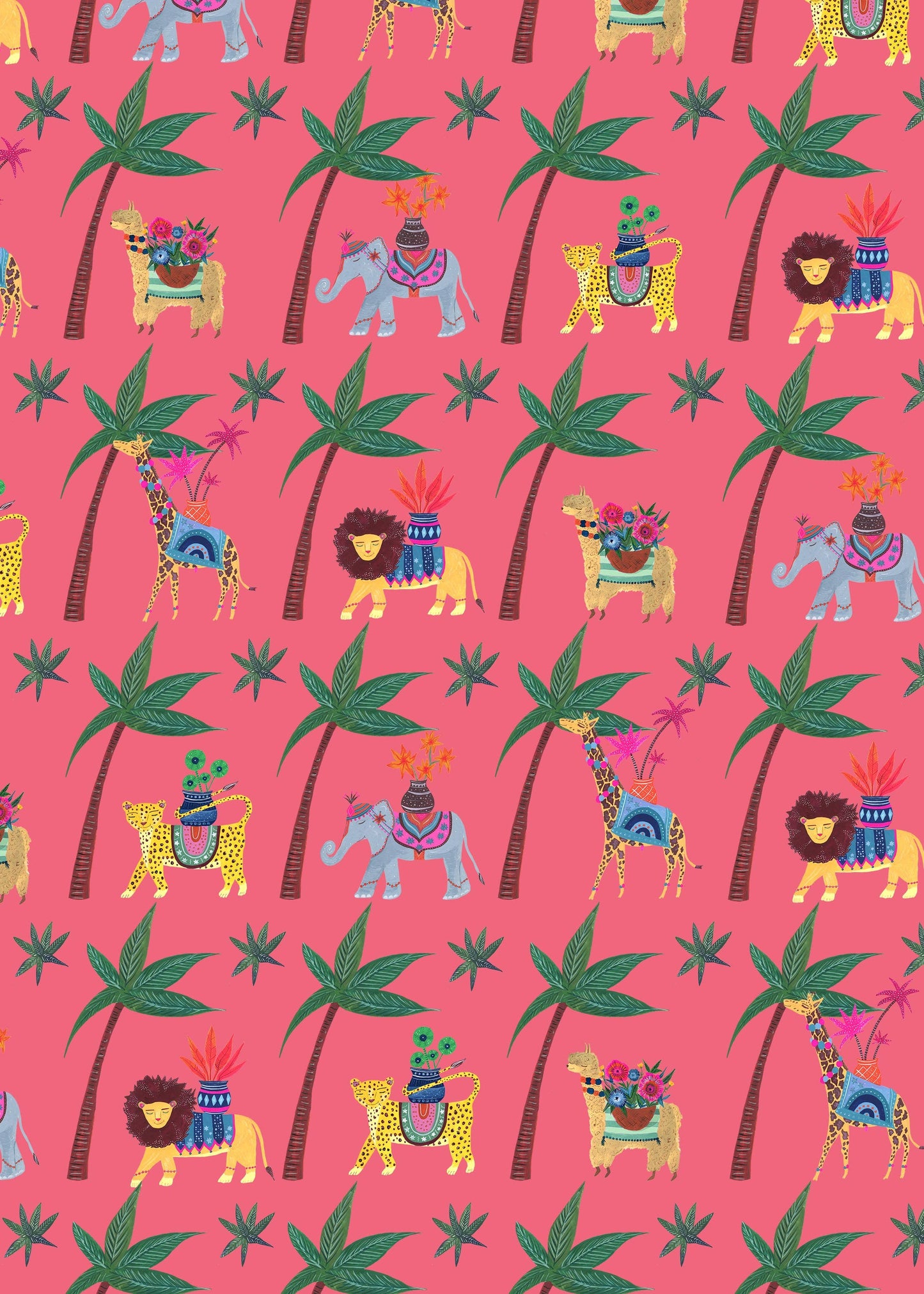 'Tropical Parade' Luxury Gift Wrapping Paper