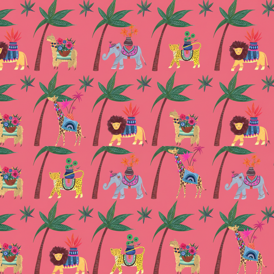 'Tropical Parade' Luxury Gift Wrapping Paper