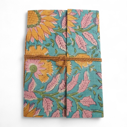 Tourensol Hand Printed Fabric Notebook