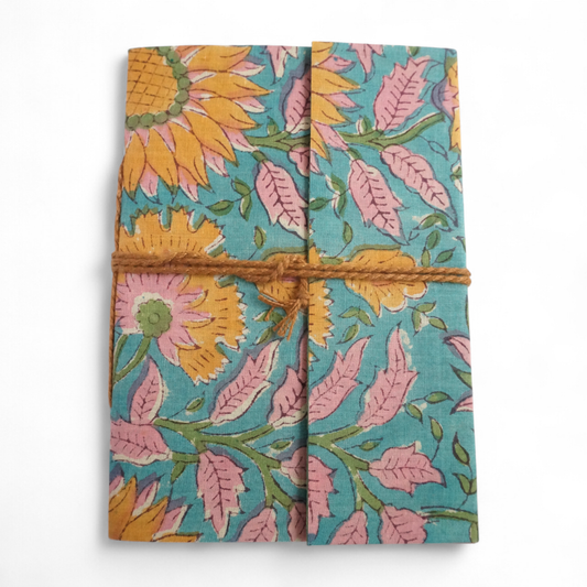 Tourensol Hand Printed Fabric Notebook