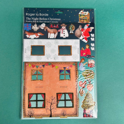 The Night Before Christmas Dolls House Pop and Slot 3D Advent Calendar