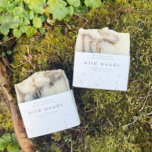 Handcrafted Wild Woods Soap - Cedarwood & Sage